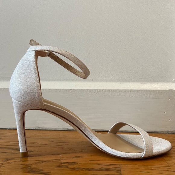 Stuart Weitzman Glitter Nunakedstraight Strap Sandal - Picture 7 of 16